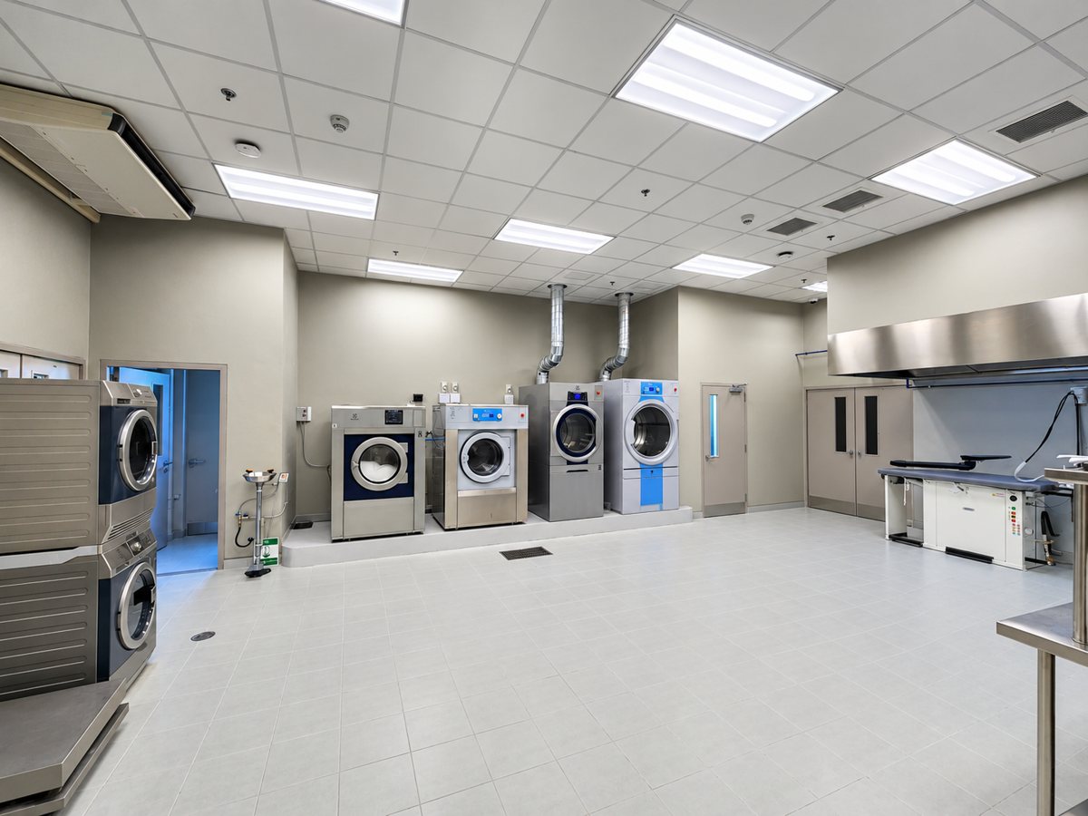 Hotel laundry room installed by K.A. Supply Service